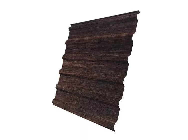 Профнастил Grand Line С20R Print Elite 0,45 мм Cherry Wood Бразильская вишня купить в екатеринбурге