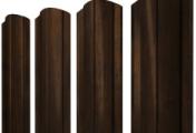 Штакетник Полукруглый Slim фигурный 0,45 Print Elite Chestnut Wood TwinColor – Купить оптом и в розницу