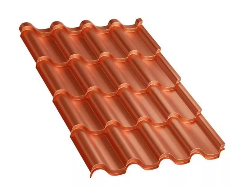 Металлочерепица Монтерроса-M AGNETA 0.5 мм Copper медь купить в екатеринбурге