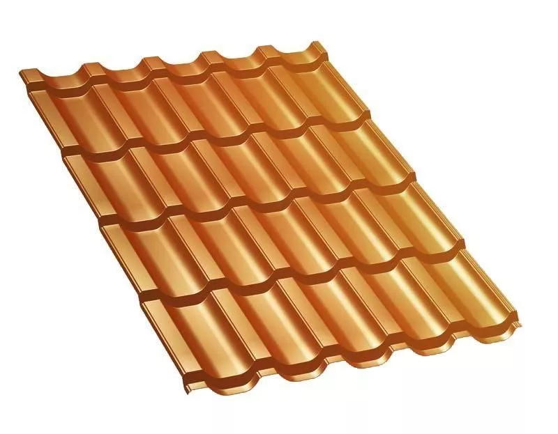 Металлочерепица Трамонтана-XL AGNETA 0.5 мм Copper медь купить в екатеринбурге