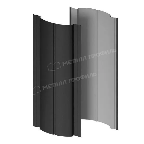 Штакетник металлический МЕТАЛЛ ПРОФИЛЬ Э-118-Т (VALORI-20-DarkGrey-0.5) купить в екатеринбурге