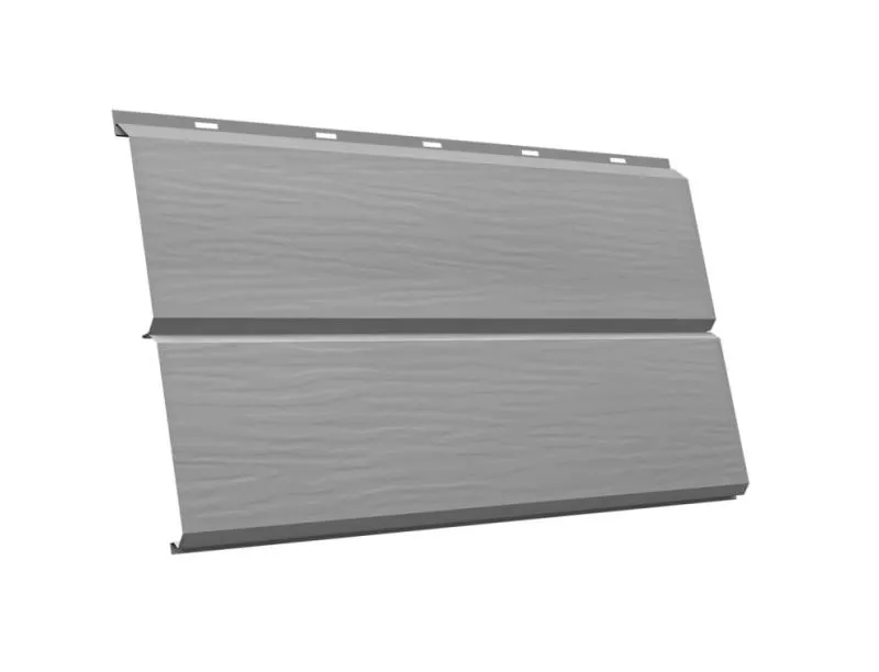 ЭкоБрус 3D 0,345 Grand Line 0,5 Satin с пленкой RAL 9006  бело-алюминиевый купить в екатеринбурге