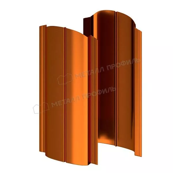 Штакетник металлический МЕТАЛЛ ПРОФИЛЬ ELLIPSE-O 19х126 (AGNETA-03-Copper\Copper-0.5) купить в екатеринбурге