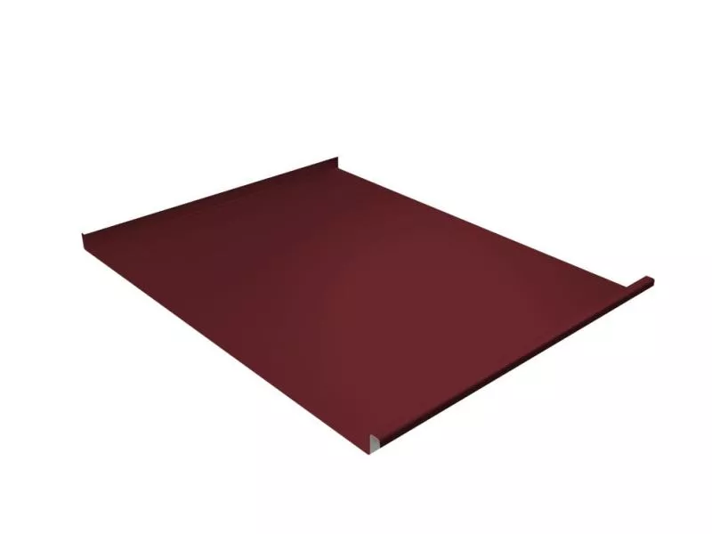 Фальц двойной стоячий Grand Line 0,45 Drap TR с пленкой на замках RAL 3005 красное вино купить в екатеринбурге