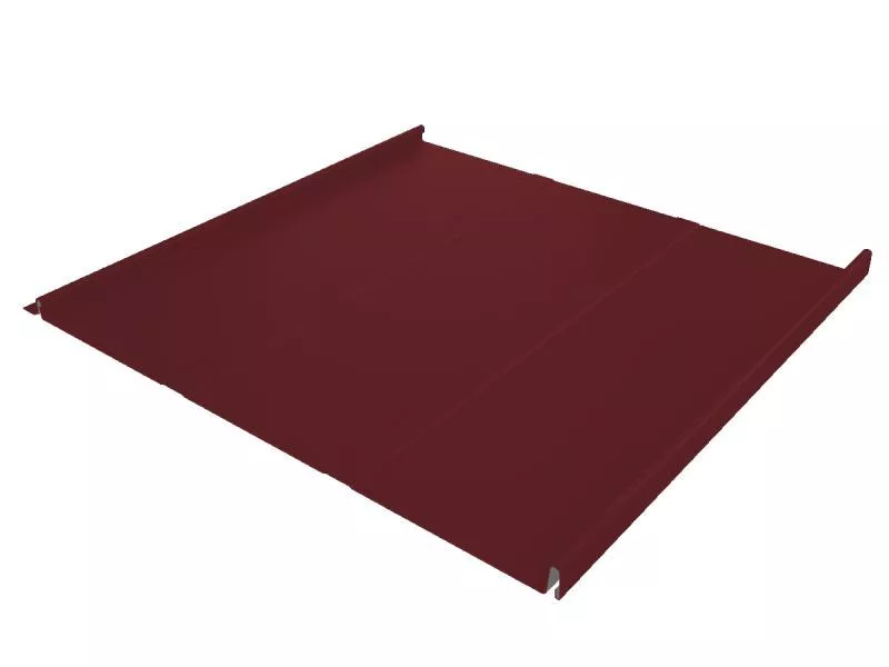Фальц двойной стоячий Line Grand Line 0,45 Drap TR с пленкой на замках RAL 3005 красное вино купить в екатеринбурге