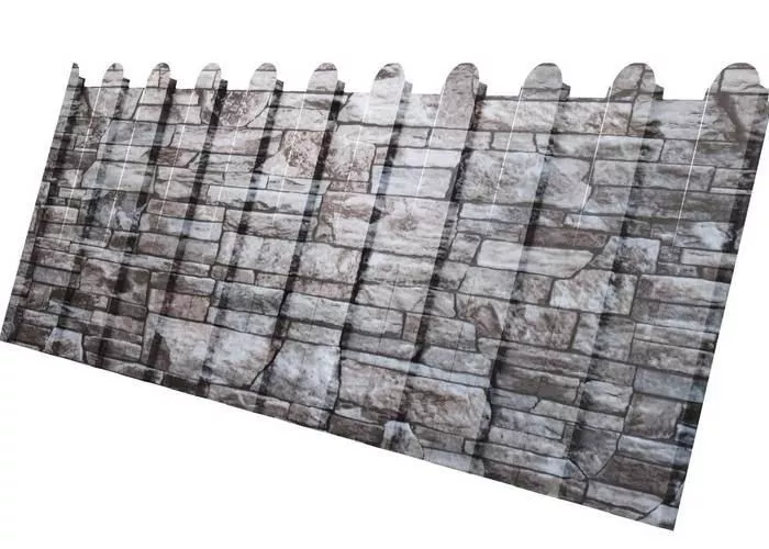 Профнастил C8 A для забора фигурный Grand Line Print Elite 0,45 мм Fine Stone Камень купить в екатеринбурге