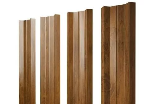 Штакетник Grand Line М-образный А 0,45 Print Premium РФ Golden Wood Золотой Дуб купить в екатеринбурге