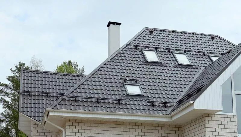 Металлочерепица GL Classic 0.5 Rooftop Matte (Стальной Бархат) RAL 8019 темно-коричневый купить в екатеринбурге