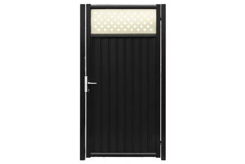 Калитка Estet Plus 2,4х1 RAL 7024/1014 GL купить в екатеринбурге