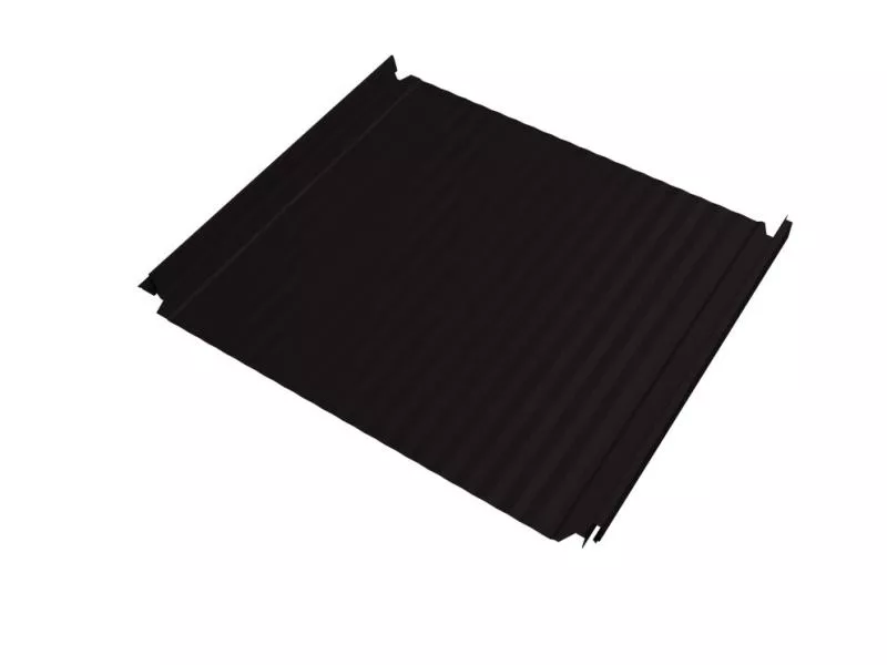 Кликфальц Double Pro Gofr Grand Line 0,45 Drap-double TX с пленкой на замках RAL 9005 черный купить в екатеринбурге