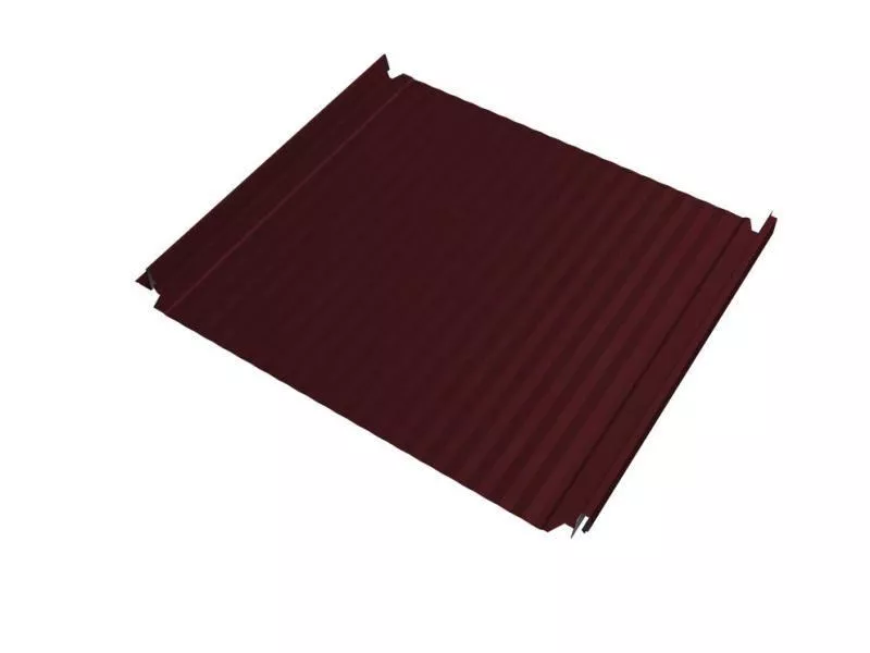 Кликфальц Double Pro Gofr Grand Line 0,45 Drap TR с пленкой на замках RAL 3005 красное вино купить в екатеринбурге