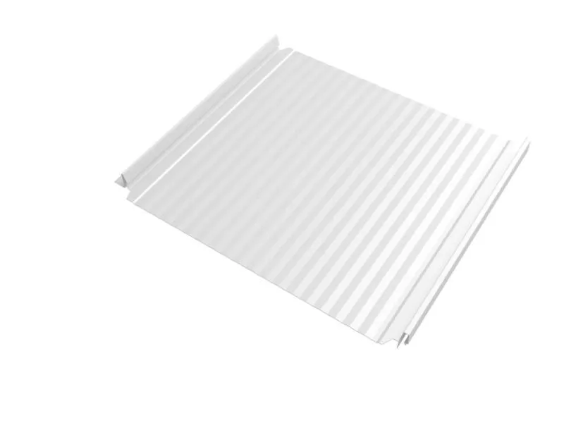 Кликфальц Double Pro Gofr Grand Line 0,45 Drap TX с пленкой на замках RAL 9003 сигнальный белый купить в екатеринбурге
