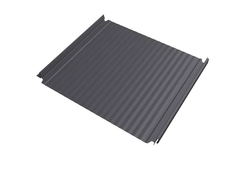 Кликфальц Double Pro Gofr Grand Line 0,45 PE с пленкой на замках RAL 7004 сигнальный серый купить в екатеринбурге