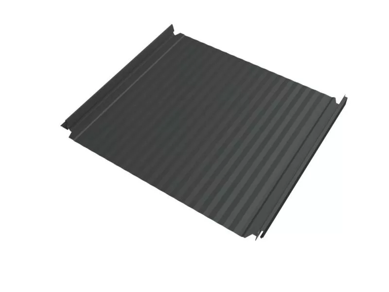 Кликфальц Double Pro Gofr Grand Line 0,45 PE с пленкой на замках RAL 7005 мышино-серый купить в екатеринбурге