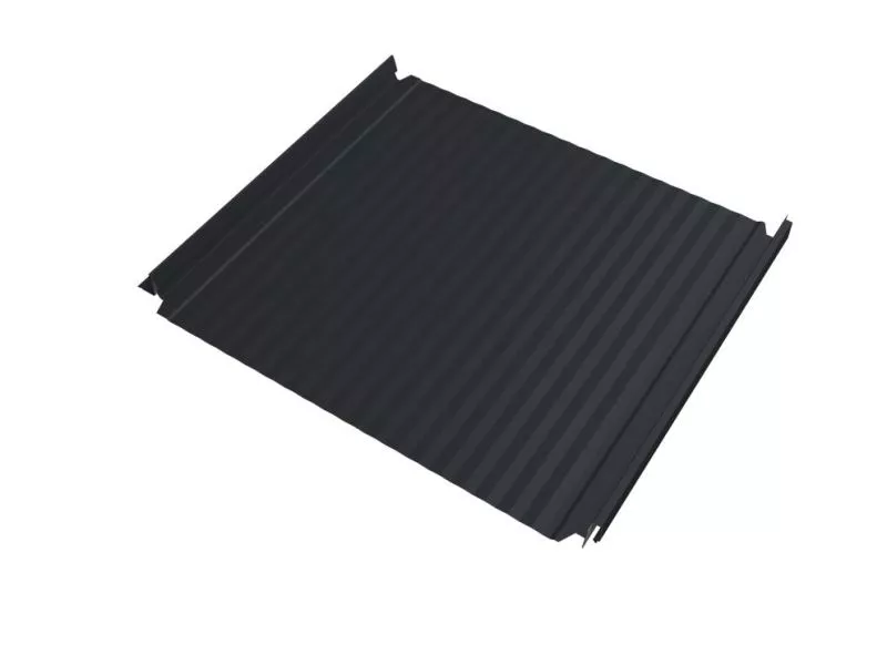 Кликфальц Double Pro Gofr Grand Line 0,5 Drap TX с пленкой на замках RAL 7024 мокрый асфальт купить в екатеринбурге