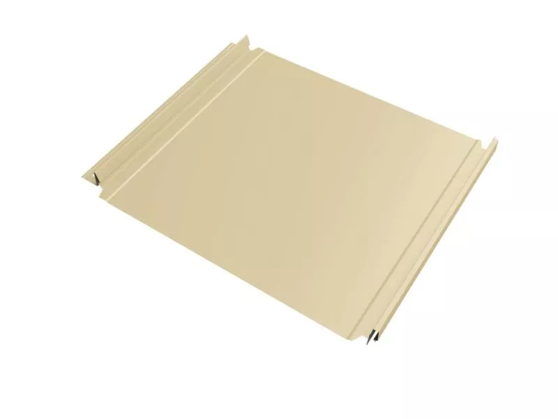 Кликфальц Double Pro Grand Line 0,45 Drap TX с пленкой на замках RAL 1015 светлая слоновая кость купить в екатеринбурге