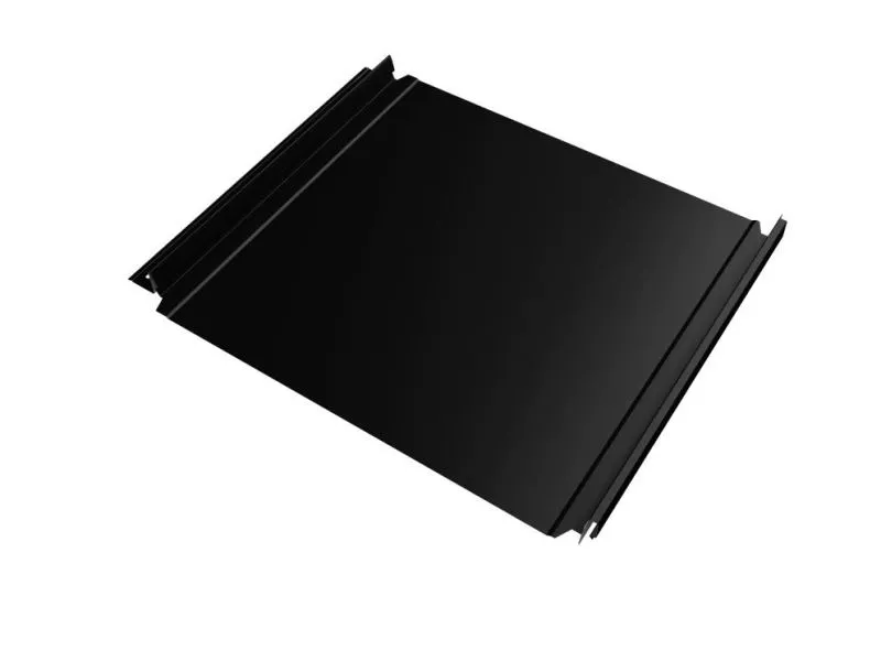 Кликфальц Double Pro Grand Line 0,5 Satin с пленкой на замках RAL 9005 черный купить в екатеринбурге