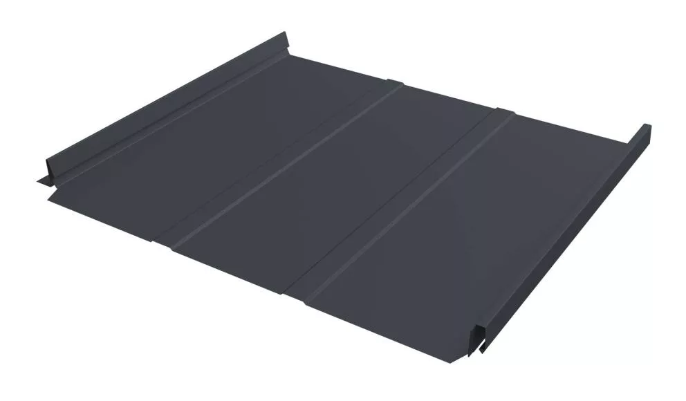 Кликфальц Fin Line Grand Line 0,5 Satin Matt с пленкой на замках RAL 7024 мокрый асфальт купить в екатеринбурге