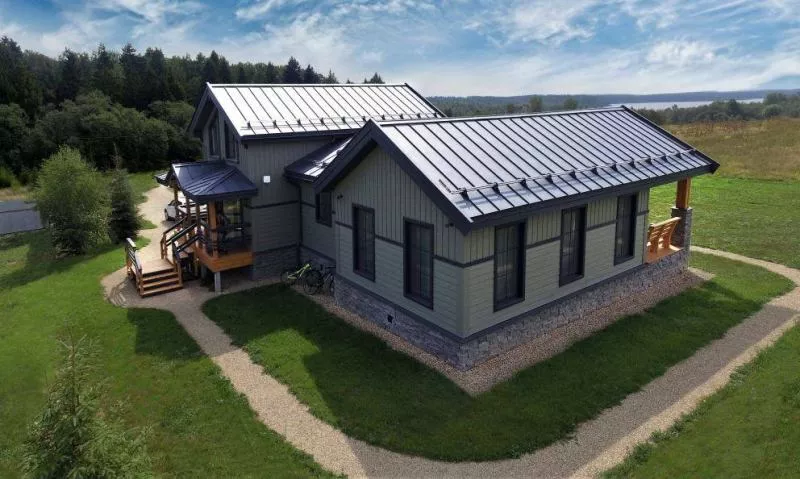 Кликфальц Grand Line 0,5 Drap с пленкой на замках RAL 7024 мокрый асфальт купить в екатеринбурге
