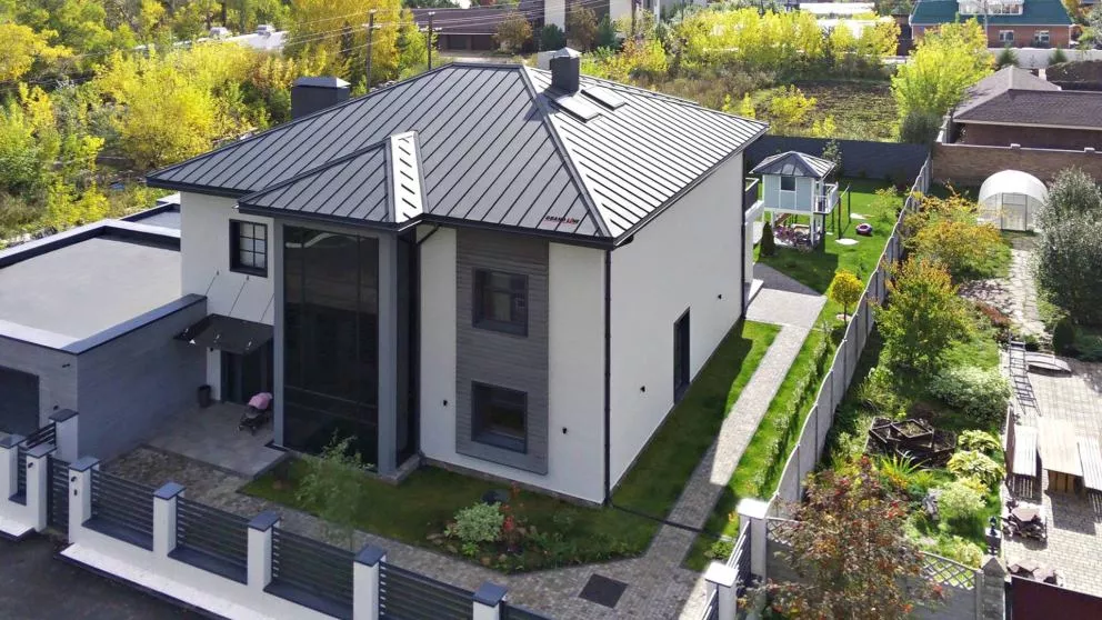 Кликфальц Grand Line 0,5 Satin Matt с пленкой на замках RAL 7024 мокрый асфальт купить в екатеринбурге