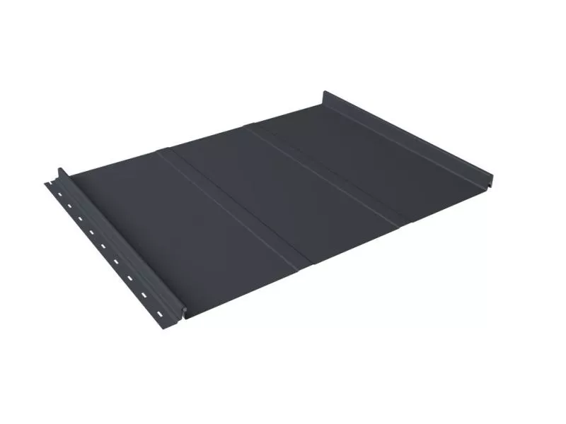 Кликфальц Line Grand Line 0,5 Drap с пленкой на замках RAL 7024 мокрый асфальт купить в екатеринбурге