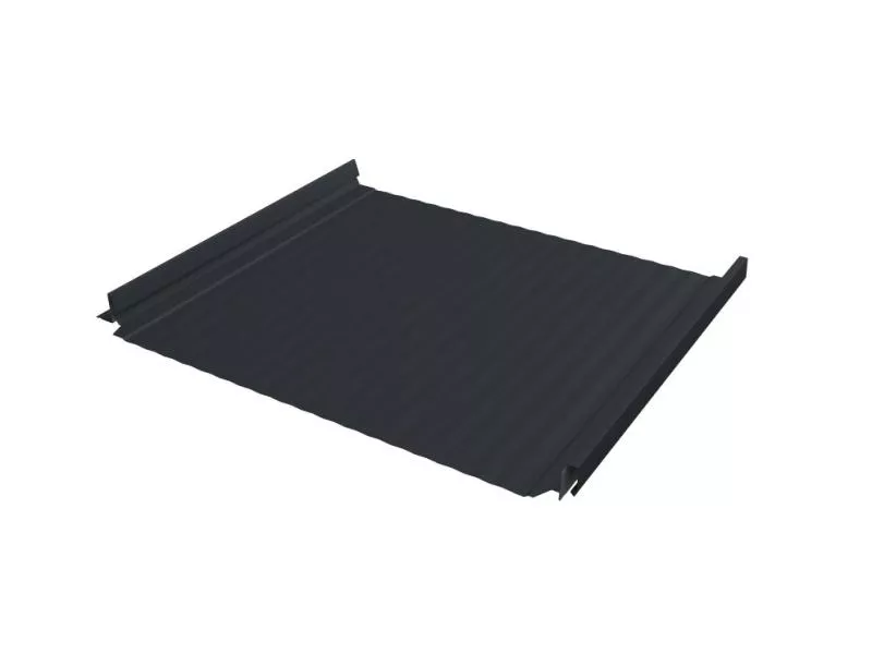 Кликфальц Pro Gofr Grand Line 0,5 Drap с пленкой на замках RAL 7024 мокрый асфальт купить в екатеринбурге