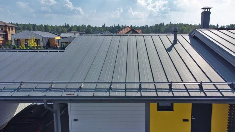 Кликфальц Pro Line Grand Line 0,5 Drap с пленкой на замках RAL 7024 мокрый асфальт купить в екатеринбурге