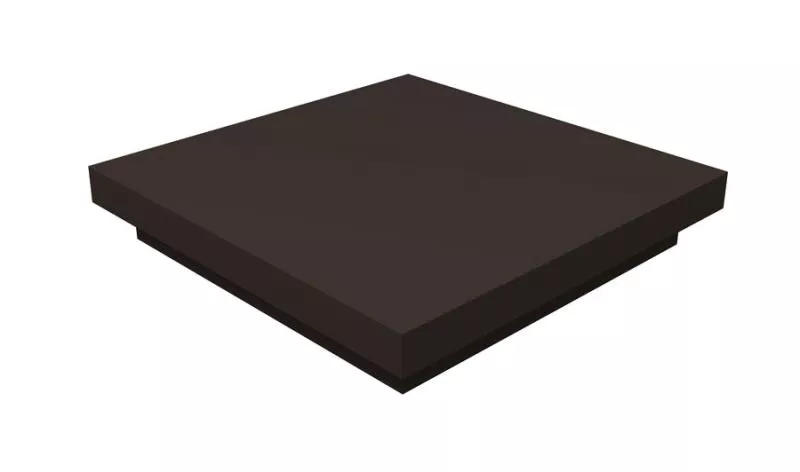 Колпак на столб плоский 365х365мм 0,5 Satin Matt с пленкой RR 32 темно-коричневый купить в екатеринбурге