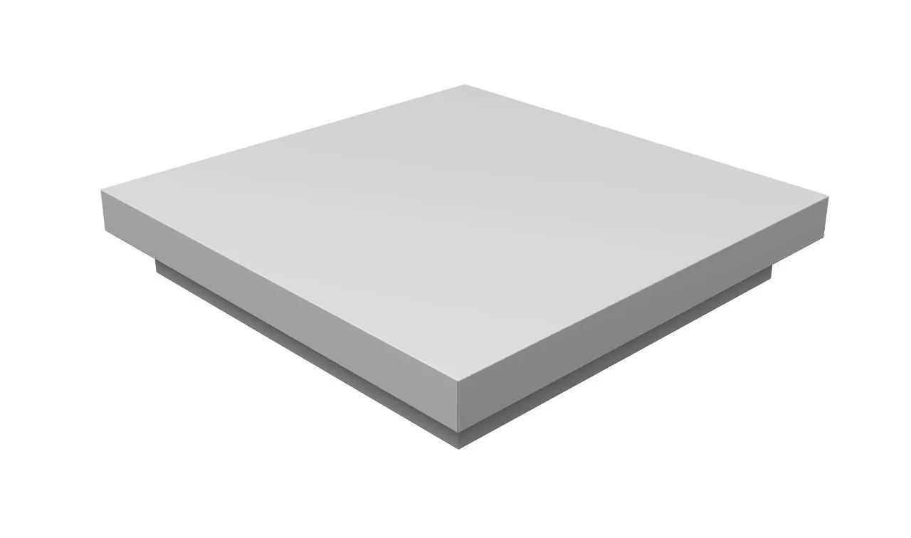 Колпак на столб плоский 390х390мм 0,5 Satin с пленкой RAL 9003 сигнальный белый купить в екатеринбурге