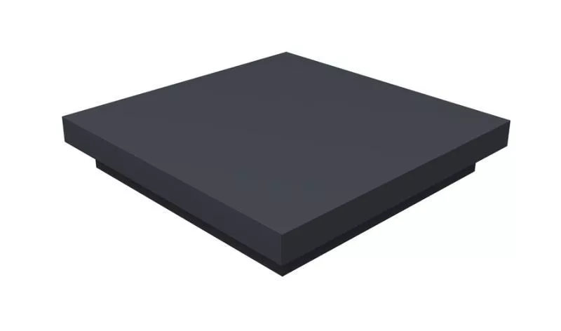 Колпак на столб плоский 805х430мм 0,5 Satin с пленкой RAL 7024 мокрый асфальт купить в екатеринбурге