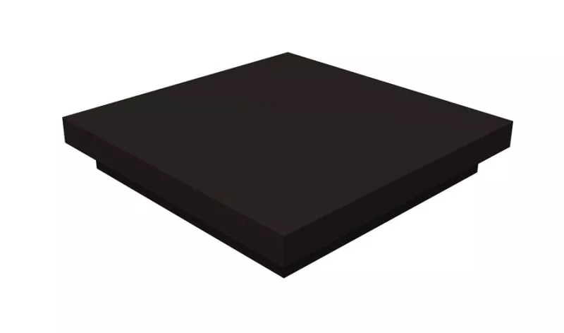 Колпак на столб плоский 400х400мм 0,5 Satin Matt TX с пленкой RAL 9005 черный купить в екатеринбурге