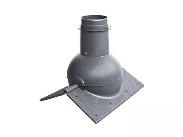 Коньковый элемент Krovent Pipe-Cone серый купить в екатеринбурге