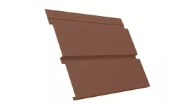 Софит металл с перфорацией Grand Line Квадро брус Satin 0,5 мм RAL 3011 коричнево-красный. Цена: 1.096 руб. Артикул: GrLn01_4