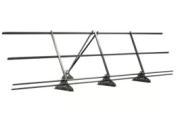 Ограждение кровельное со снегозадержателем на фальц Grand Line 0,9х3м RAL 9006 – Купить оптом и в розницу