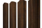 Штакетник Круглый фигурный 0,45 Print Elite Chestnut Wood TwinColor – Купить оптом и в розницу