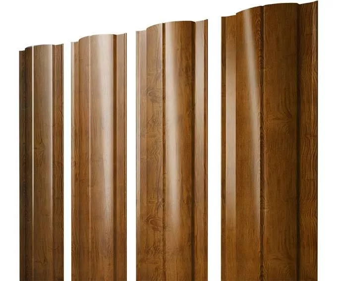 Штакетник Круглый с прямым резом 0,45 Print-Double Premium Golden Wood Fresh купить в екатеринбурге