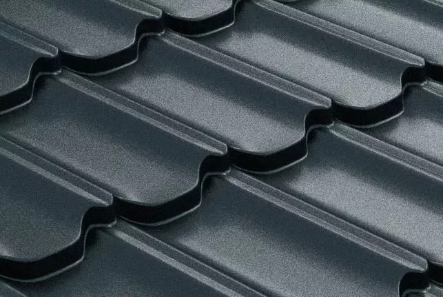 Металлочерепица GL Kvinta Plus 0,5 GreenCoat Pural Matt RAL 7024 мокрый асфальт купить в екатеринбурге