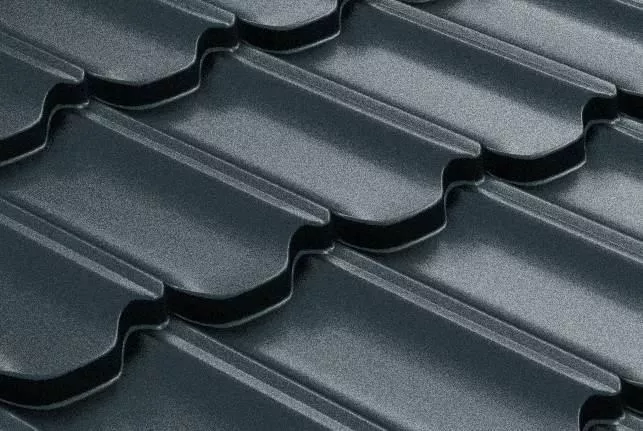 Металлочерепица GL Kvinta Plus 0,5 GreenCoat Pural Matt RR 23 темно-серый купить в екатеринбурге