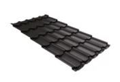 Металлочерепица GL Kvinta Plus 0,5 GreenCoat Pural Matt RAL 8019 Темно-коричневый – Купить оптом и в розницу