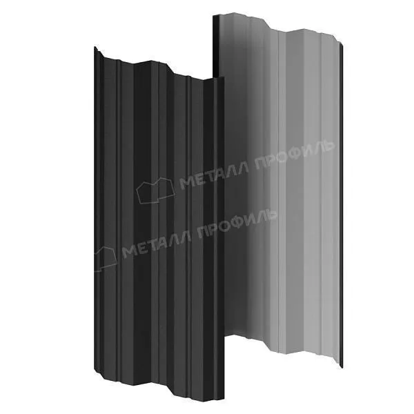 Штакетник металлический МЕТАЛЛ ПРОФИЛЬ М-111-Т (VALORI-20-DarkGrey-0.5) купить в екатеринбурге