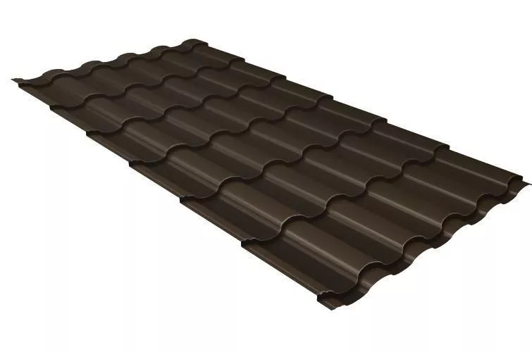 Металлочерепица GL Kredo 0.5 PurPro RR 32 темно-коричневый купить в екатеринбурге