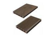Террасная доска CM Decking Mix 135×25×3000 Брашинг/Мелкий вельвет, Ясень/Черное дерево-основа Венге – Купить оптом и в розницу