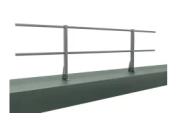 Ограждение кровельное д/парапета на плоскую кровлю RAL 7004 (2,0х0,6м) – Купить оптом и в розницу