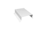 Парапетная крышка прямая 100мм 0,5 Satin с пленкой RAL 9003 сигнальный белый (2м) – Купить оптом и в розницу