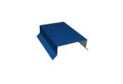 Парапетная крышка прямая 100мм 0,5 Satin с пленкой RAL 5005 сигнальный синий (2,5м) – Купить оптом и в розницу