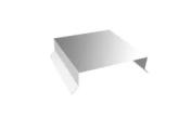 Парапетная крышка прямая 125мм 0,5 Zn (3м) – Купить оптом и в розницу