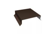 Парапетная крышка прямая 150мм 0,5 Satin Matt RAL 8017 шоколад (2,5м) – Купить оптом и в розницу