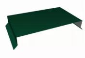 Парапетная крышка прямая 250мм 0,5 Satin с пленкой RAL 6005 зеленый мох (3м) – Купить оптом и в розницу