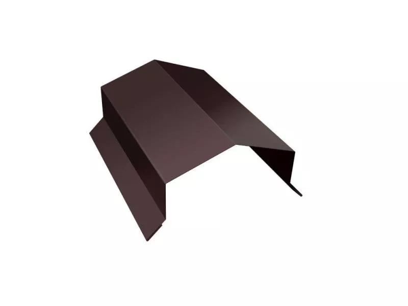 Парапетная крышка угольная 200мм 0,45 Drap ST RAL 8017 шоколад (2м) купить в екатеринбурге