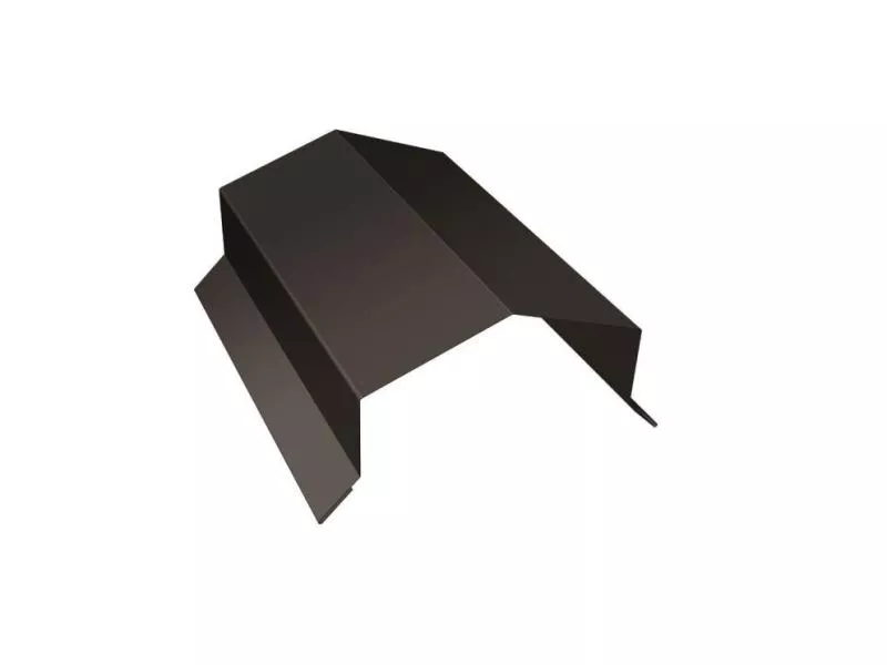 Парапетная крышка угольная 200мм 0,5 Satin Matt TX RR 32 темно-коричневый (3м) купить в екатеринбурге